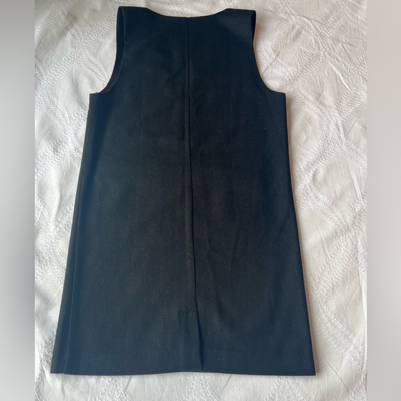 Vintage 90s minimalist wool shift dress Made in USA By Herman Geist classic - Picture 16 of 16